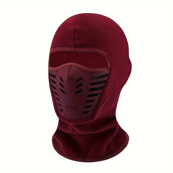 Planet Gates 1pc Cycling Warm Face Mask, Electric Motorcycle Neck Cover, Velvet Liner Neck Autumn Winter Mask For Cold Weather