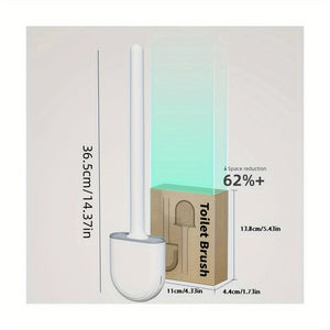 Planet Gates 1pc, Detachable Soft Rubber Toilet Brush With No Dead Angle Cleaning - Easy To Use And Effective