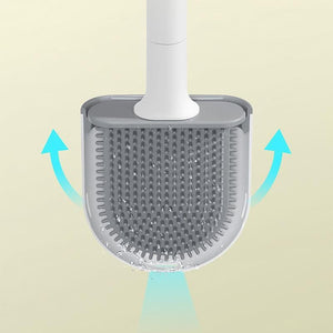 Planet Gates 1pc, Detachable Soft Rubber Toilet Brush With No Dead Angle Cleaning - Easy To Use And Effective
