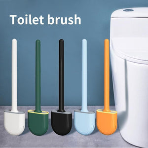 Planet Gates 1pc, Detachable Soft Rubber Toilet Brush With No Dead Angle Cleaning - Easy To Use And Effective