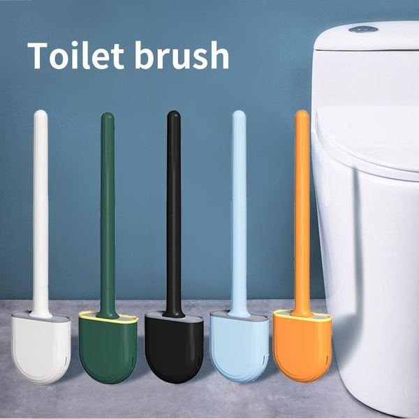 Planet Gates 1pc, Detachable Soft Rubber Toilet Brush With No Dead Angle Cleaning - Easy To Use And Effective