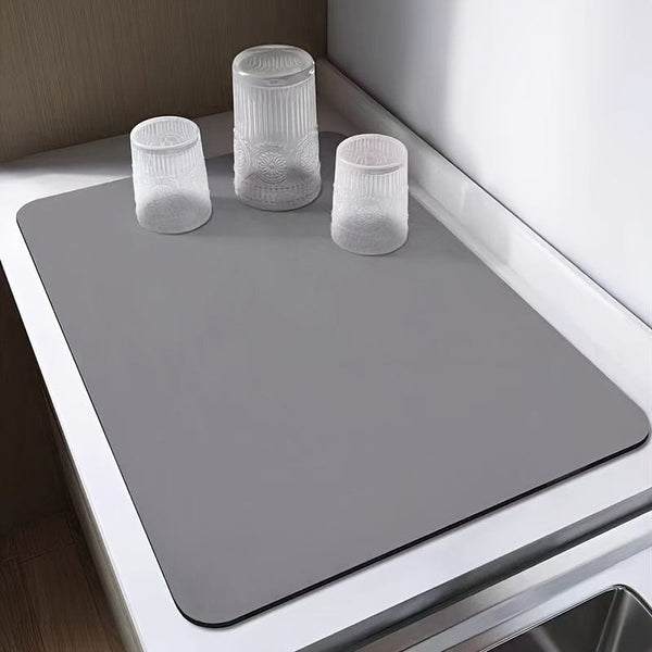 Planet Gates 1pc, Dish Drying Pad, Espresso Machine Countertop Absorbent Pad, Washstand Drain Mat, Soft Faucet Absorbent Mat, Washstand Cup Mat, Kitchen Accessories, Bathroom Accessories