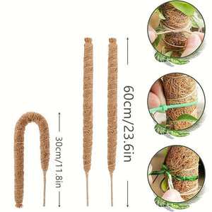Planet Gates 1pc DIY Shape Plant Climbing Pole, Bendable Coconut Brown Stick, Plant Climbing Rattan Column Gardening Plant Support Rack Artificial Coconut Brown Stick