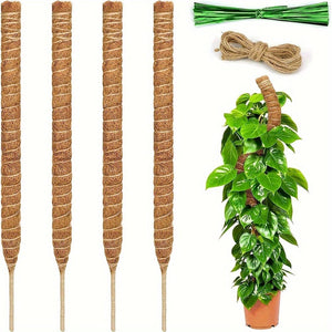 Planet Gates 1pc DIY Shape Plant Climbing Pole, Bendable Coconut Brown Stick, Plant Climbing Rattan Column Gardening Plant Support Rack Artificial Coconut Brown Stick