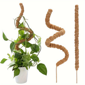Planet Gates 1pc DIY Shape Plant Climbing Pole, Bendable Coconut Brown Stick, Plant Climbing Rattan Column Gardening Plant Support Rack Artificial Coconut Brown Stick