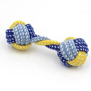 Planet Gates 1PC Dog Toy Carrot Knot Rope Ball Cotton Rope Dumbbell Puppy Cleaning Teeth Chew Toy Durable Braided Bite Resistant Pet Supplies