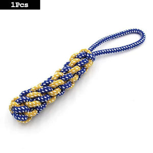 Planet Gates 1PC Dog Toy Carrot Knot Rope Ball Cotton Rope Dumbbell Puppy Cleaning Teeth Chew Toy Durable Braided Bite Resistant Pet Supplies