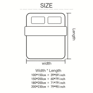 Planet Gates 1pc Double-sided Lambs Wool Bed Blanket, Taffeta Plush Blanket, Warm Multi-purpose Bed Blanket, Haze Blue Small Fresh Blanket, Warm Quilt, Living Room Sofa Cover Blanket, Nap Blanket, Multi-purpose Blanket