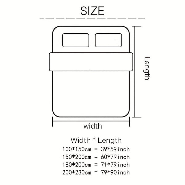 Planet Gates 1pc Double-sided Lambs Wool Bed Blanket, Taffeta Plush Blanket, Warm Multi-purpose Bed Blanket, Haze Blue Small Fresh Blanket, Warm Quilt, Living Room Sofa Cover Blanket, Nap Blanket, Multi-purpose Blanket