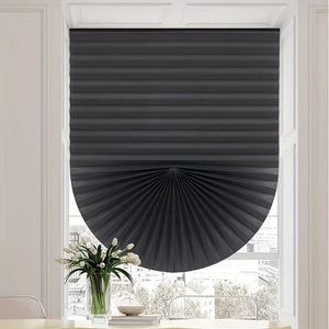 Planet Gates 1pc Easy Up and Down Blackout Pleated Curtains for Home Decor - Temporary Curtains with No Tools Needed - Perfect for Car, Bedroom, and Living Room - Blocks Out Light and Provides Privacy