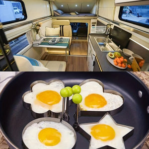 Planet Gates 1pc Egg Mold, Egg Ring Molds, Frying Egg Mold, DIY Frying Egg Mold, Creative Egg Mold, Kawaii Egg Mold, Egg Ring Molds For Cooking, Stainless Steel Ring Mold, Breads Mold, Kitchen Accessories