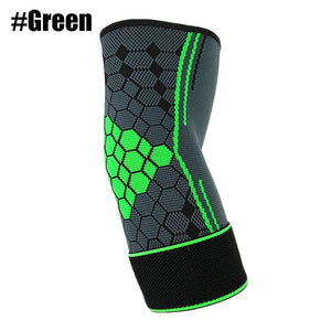 Planet Gates 1Pc Elbow Brace Compression Sleeve Arm Support Elastic Sleeve with Strap for Golf,Basketball,Tennis,Workout,Arthritis,PainRelief