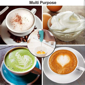 Planet Gates 1pc Electric Egg Beater Milk Frother For Coffee Cappuccino Creamer Agitator Kitchen Accessories Mini Portable Whisk Cooking Gadgets