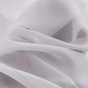 Planet Gates 1pc Elegant White Window Sheer Curtain for Living Room and Bedroom - Soft and Stylish Home Decor