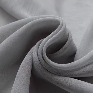 Planet Gates 1pc Elegant White Window Sheer Curtain for Living Room and Bedroom - Soft and Stylish Home Decor