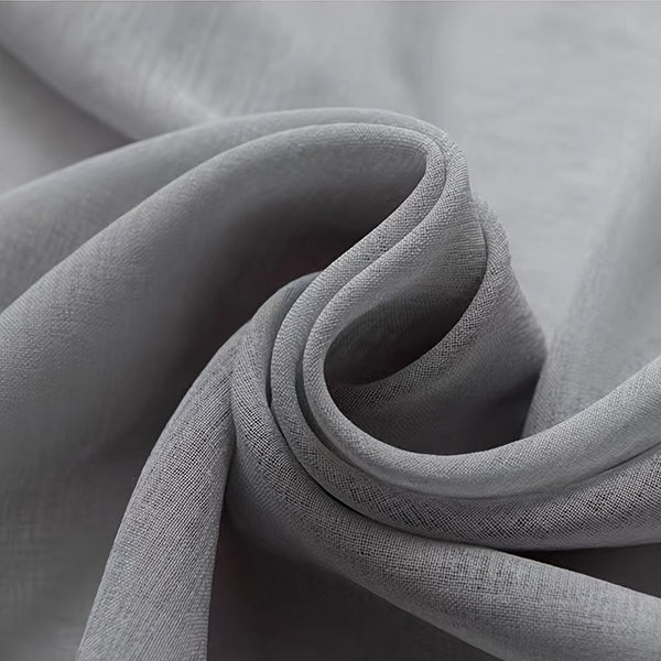 Planet Gates 1pc Elegant White Window Sheer Curtain for Living Room and Bedroom - Soft and Stylish Home Decor