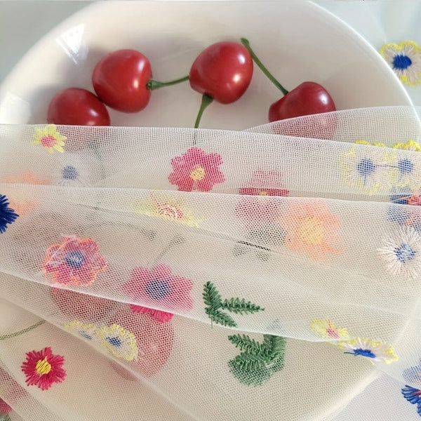 Planet Gates 1pc European Lace Tablecloth, Polyester Embroidered Table Cover For Dining, Coffee Table, Side Table, TV Cabinet, Elegant Home Decor, Outdoor Garden Wedding Decoration