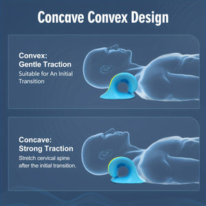 Planet Gates 1pc EVA Neck And Shoulder Relaxer, C-Shape Cervical Traction Device, Neck Relax And Cervical Spine Alignment, Chiropractic Pillow Neck Stretcher Massager