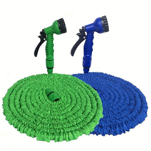 Planet Gates 1pc Expandable Garden Hose Flexiable Water Hose With 7 Function Nozzle Lightweight Retractable Garden Hose For Outdoor, 7.62meter-60.96meter