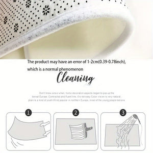 Planet Gates 1pc Flannel 3D Printing Non-Slip, Waterproof, And Dirt-Resistant Kitchen Floor Mat - Machine Washable And Rugs Perfect For Living Room, Laundry, And Bathroom - Enhance Room Decor And Protect Floors Mats