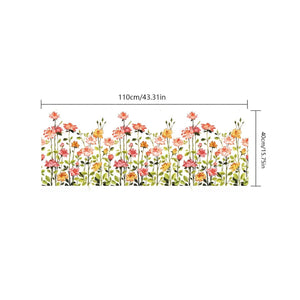 Planet Gates 1pc Floral Print Electrostatic Window Film - Enhance Your Home Decor with a Beautiful Flower Theme