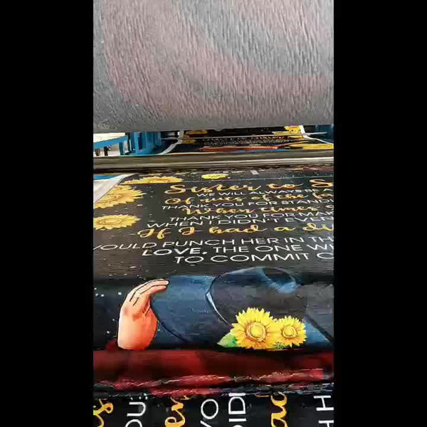 Planet Gates 1pc Flower Printed Flannel Blanket, Warm Cozy Soft Throw Blanket For Couch Bed Sofa Chair Camping, Mother's Day Gift