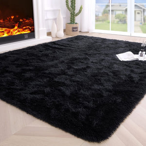 Planet Gates 1pc, Fluffy Area Rug Black Shag Area Rugs, Extra Soft And Shaggy Carpets, Indoor Fuzzy Rugs For Bedroom Living Room Home Rug, Outdoor Rug, Home Decor