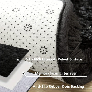 Planet Gates 1pc, Fluffy Area Rug Black Shag Area Rugs, Extra Soft And Shaggy Carpets, Indoor Fuzzy Rugs For Bedroom Living Room Home Rug, Outdoor Rug, Home Decor