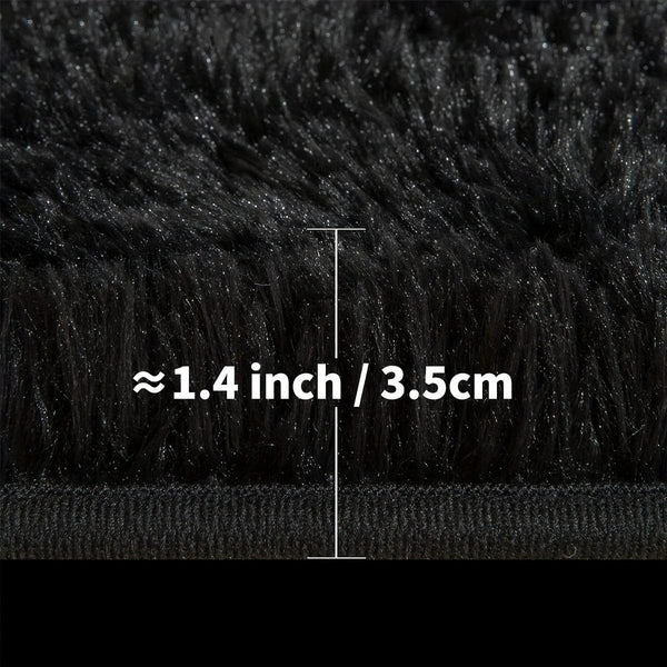 Planet Gates 1pc, Fluffy Area Rug Black Shag Area Rugs, Extra Soft And Shaggy Carpets, Indoor Fuzzy Rugs For Bedroom Living Room Home Rug, Outdoor Rug, Home Decor