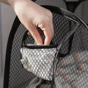 Planet Gates 1pc Folding Laundry Basket, Organizer For Dirty Clothes, Bathroom Clothes Mesh Storage Bag, Household Wall Hanging Basket, Laundry Organization And Storage Supplies For Bathroom Bedroom Laundry Room Dorm