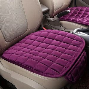 Planet Gates 1pc Front Row Purple 1pc New Winter Short Plush Car Cushion Free Bundle Warm Thickened Single Piece Office Cushion Universal Car Front Row Small Square Cushion