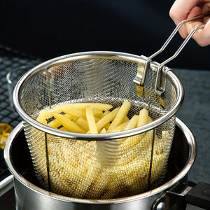 Planet Gates 1pc Frying Strainer Basket 1pc Frying Strainer Basket Frying Net Hedge Noodle Spoon Frying Net Frying Basket Frying Leak Net French Fries Kitchen Foldable Kitchen Stuff Kitchen Accessories Home Kitchen Items