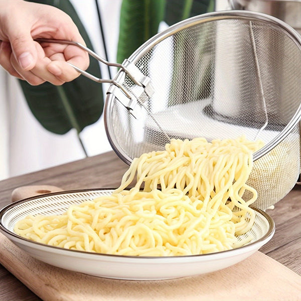 Planet Gates 1pc Frying Strainer Basket 1pc Frying Strainer Basket Frying Net Hedge Noodle Spoon Frying Net Frying Basket Frying Leak Net French Fries Kitchen Foldable Kitchen Stuff Kitchen Accessories Home Kitchen Items