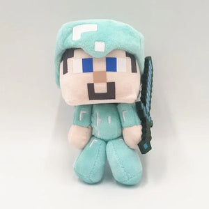 Planet Gates 1PC Game Figure Minecraft Animal Plush Doll Toy Pig Enderman Creeper Sheep Plushie Soft Collection Doll