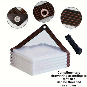 Planet Gates 1pc, Garden, Balcony, Greenhouse, Succulent Flowers, Plants, Waterproof Oilcloth, Pet Roof, Waterproof Tarpaulin, Clear Plastic Tarpaulin, Dustproof, Rainproof, UV Resistant Garden Coverage, Ideal Garden Coverage