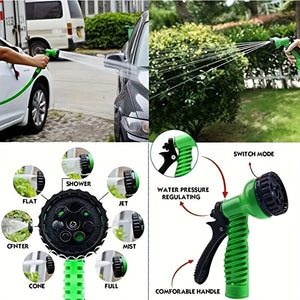 Planet Gates 1pc, Garden Hose Can Be Stretched And Flexible Plastic Hose Car Wash Water Gun 25ft/50ft/100ft,