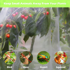 Planet Gates 1pc Garden Net, Blueberry Shrub Plant Cover with Drawstring and Zipper Bird Net Plant Cover Fruit Berry Shrub Tree Tomato Cover Insect Squirrel Animal, Fruit Plant Jacket Protective Bag
