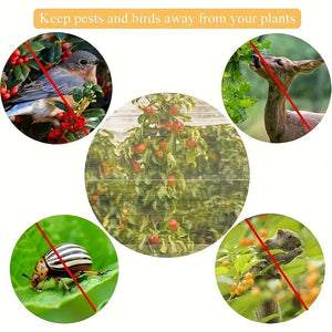 Planet Gates 1pc, Garden Netting, Insect Bird Barrier Netting Mesh With Drawstring And Zipper, Garden Bug Netting Plant Cover Fruit Tree Net For Protect Plant Fruits Citrus Flower From Insect Bird Eating