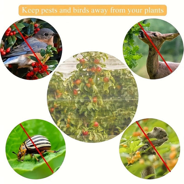 Planet Gates 1pc, Garden Netting, Insect Bird Barrier Netting Mesh With Drawstring And Zipper, Garden Bug Netting Plant Cover Fruit Tree Net For Protect Plant Fruits Citrus Flower From Insect Bird Eating