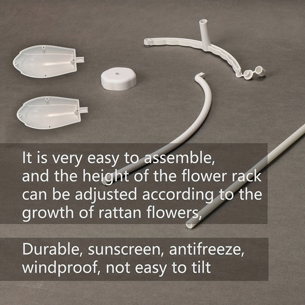 Planet Gates 1pc Garden Obelisk Trellis For Climbing Plants Outdoor, Rustproof Plant Support White, 109.22/143.0cm