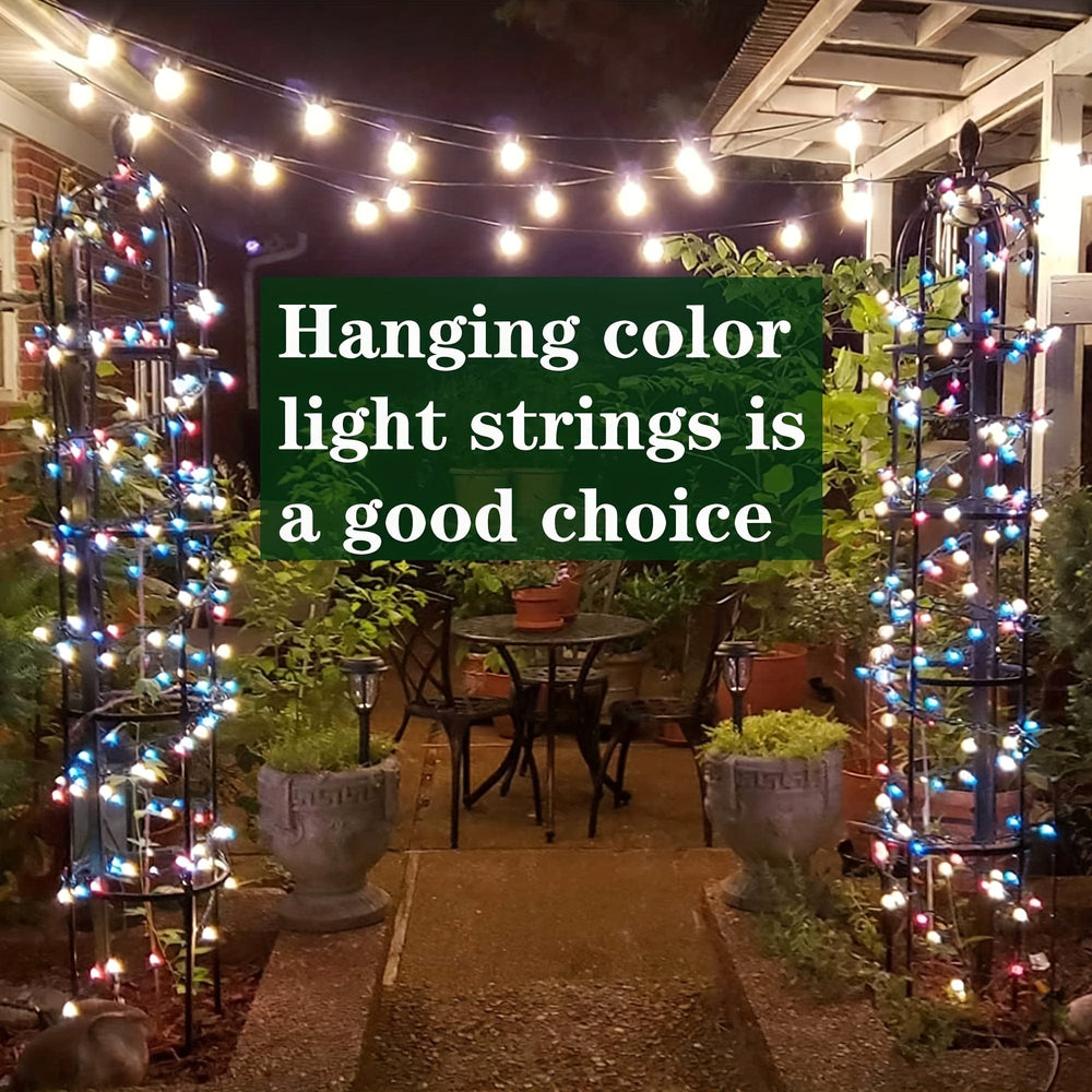 Planet Gates 1pc Garden Obelisk Trellis For Climbing Plants Outdoor, Rustproof Plant Support White, 109.22/143.0cm