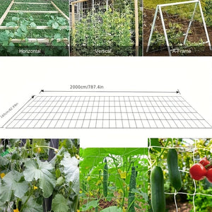 Planet Gates 1pc Garden Plant Shed Rack Net For Climbing Plants And Vegetables Plant Support Rack Gardening Plants Climbing Flowers Vines Vegetable Growth Grid Protection Universal For Cucumber Tomato Grape And Various Growing