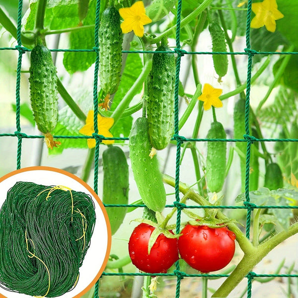 Planet Gates 1pc Garden Trellis For Climbing Plants Outdoor, Trellis Netting For Cucumber, Tomato, Plant Trellis Net With 10.16x10.16 Cm Mesh As Vegetable Trellis For Grape, Bean, Growing Pea