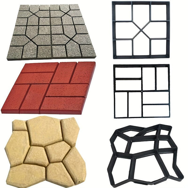 Planet Gates 1pc, Garden Walk Pavement Mold DIY Manually Paving Cement Brick Stone Road Concrete Molds