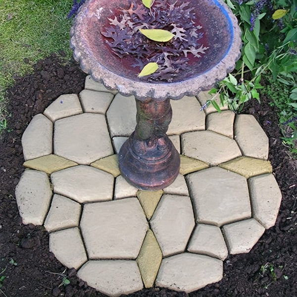 Planet Gates 1pc, Garden Walk Pavement Mold DIY Manually Paving Cement Brick Stone Road Concrete Molds