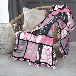 Planet Gates 1pc Gift For Beautiful Mom Digital Printed Flannel Blanket, Lunch Break Blanket, Holiday Gift, Birthday Gift
