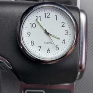 Planet Gates 1pc Glow Decorative Clock Car Clock Mini Quartz Analog Car Dashboard Time Stick-On Clock Watch For Car Decoration Exclusive For High-end Cars
