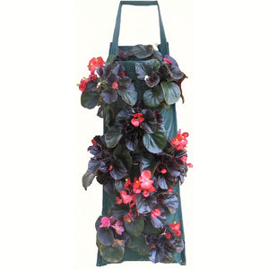 Planet Gates 1pc Hanging Flower Strawberry Planting Bags, Planting Fruits, Herbs, Flowers, UV Treatment, Wall Mount Planter Growing Bag With 8 Holes, Garden Tools