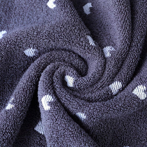 Planet Gates 1pc Heart Pattern Face Towel Gift, Soft And Absorbent Cotton Hand Towel, Ideal For Couples And Lovers, Valentine's Day Gifts, Bathroom Supplies, Home Supplies