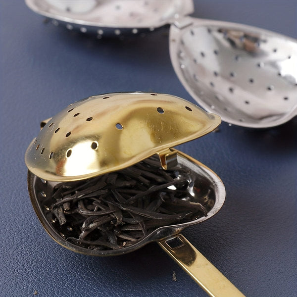 Planet Gates 1pc Heart-Shaped Stainless Steel Tea Strainer - Keep Your Tea Leaves In Place And Enjoy A Perfect Cup Every Time